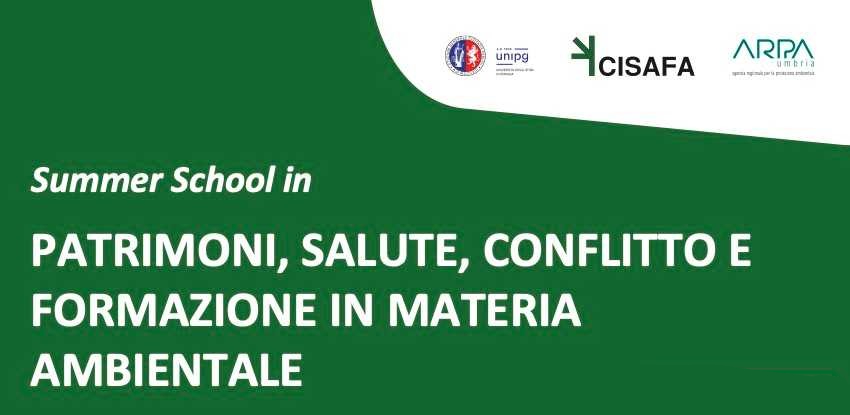 Summer school: Patrimoni, salute, conflitto e formazione in materia ambientale